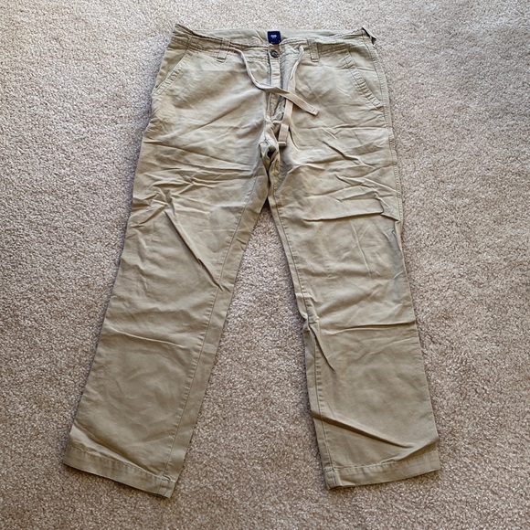 Gap mens linen pants deals